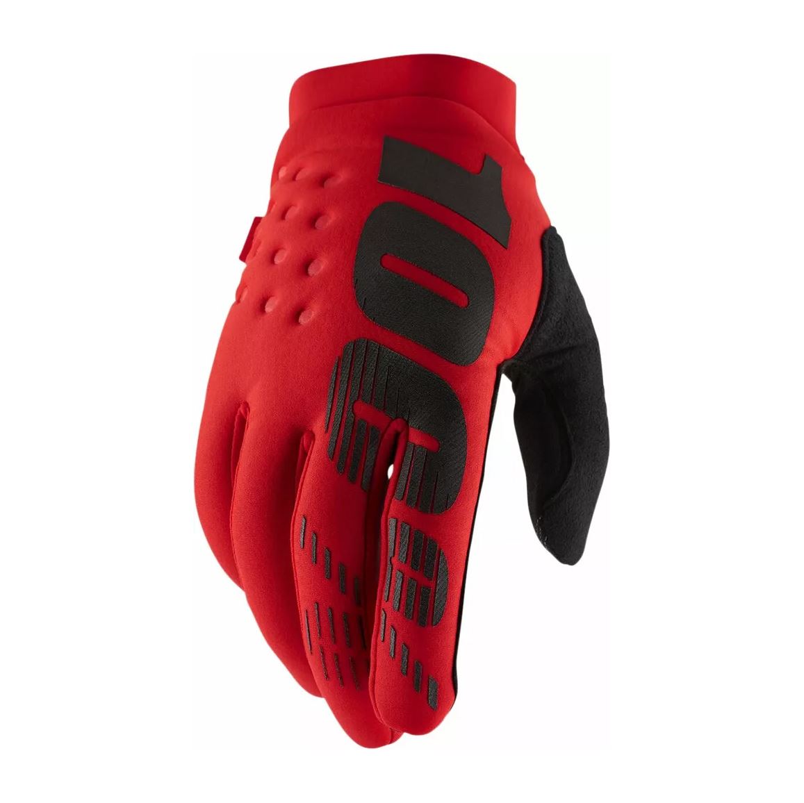 100% MX Gloves Brisker Cold Weather Red
